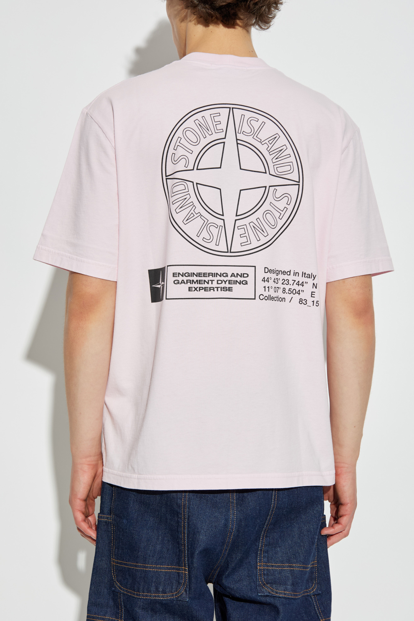 Tシャツ・カットソー STONE  T-SHIRTS Black T-shirt with logo Stone Island - Vitkac AS